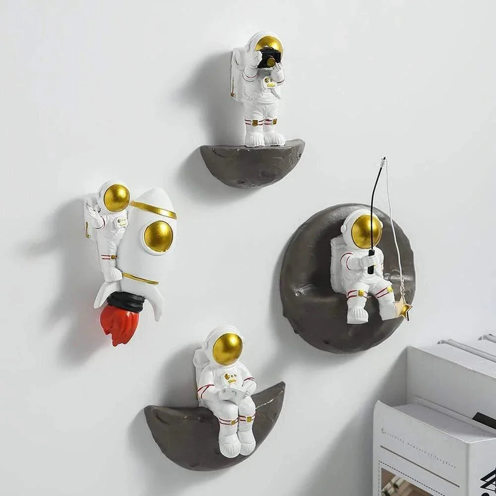 Moon Astronaut Wall Decor