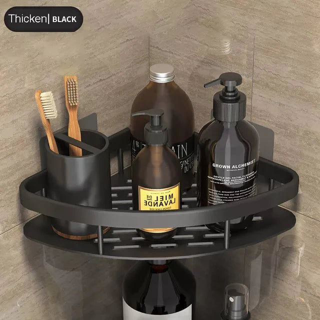 No-Drill Bathroom Corner Shelf – Stylish & Practical Shower Storage