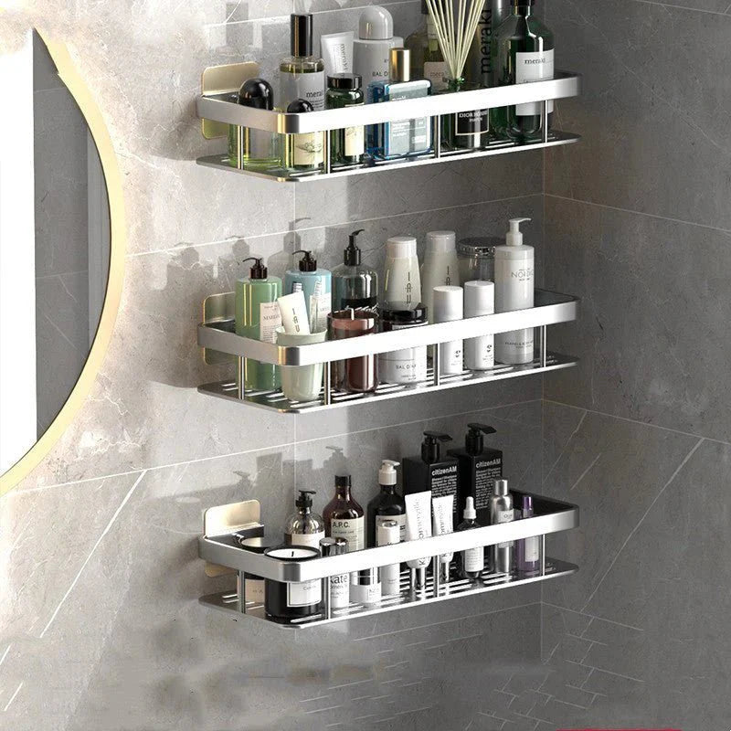 No-Drill Bathroom Shelves – Space-Saving & Easy to Install