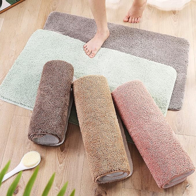 Non-Slip Absorbent Bathroom Mat - Plush and Soft