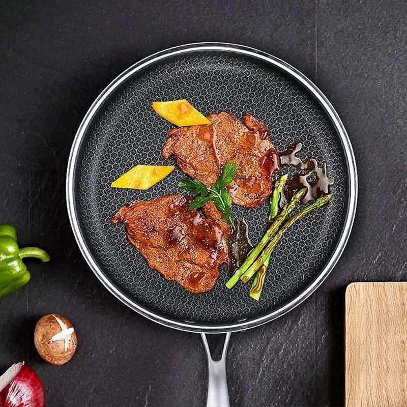Non-Stick Stainless Steel Frying Pan