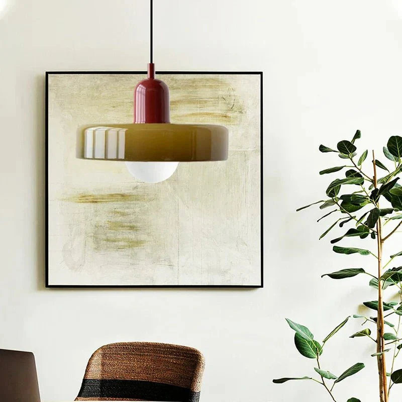 Nordic Retro Glass Pendant Light