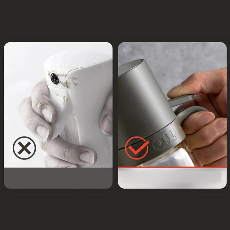 Oil Glass Spray Dispenser with Handle 2 in 1