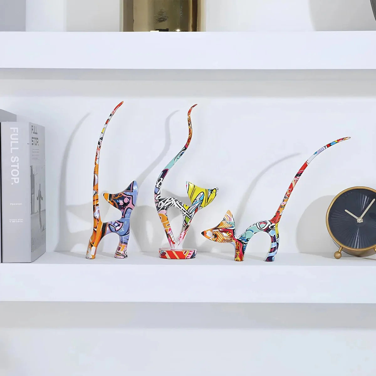 Playful Trio of Kitten Figurines