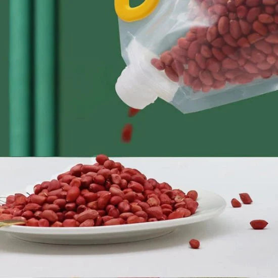 Portable Transparent Grain Storage Bags by Lattea