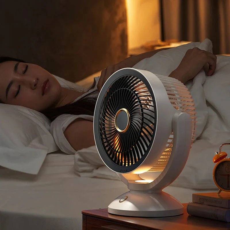 Portable Wireless Air Cooling Fan with Night Light