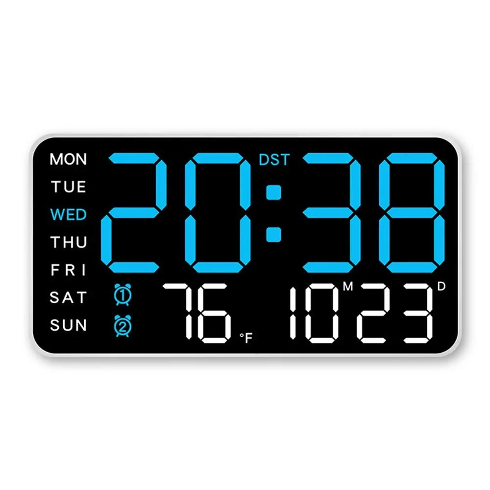 Productivity LED Alarm Clock - Calendar & Voice Activated