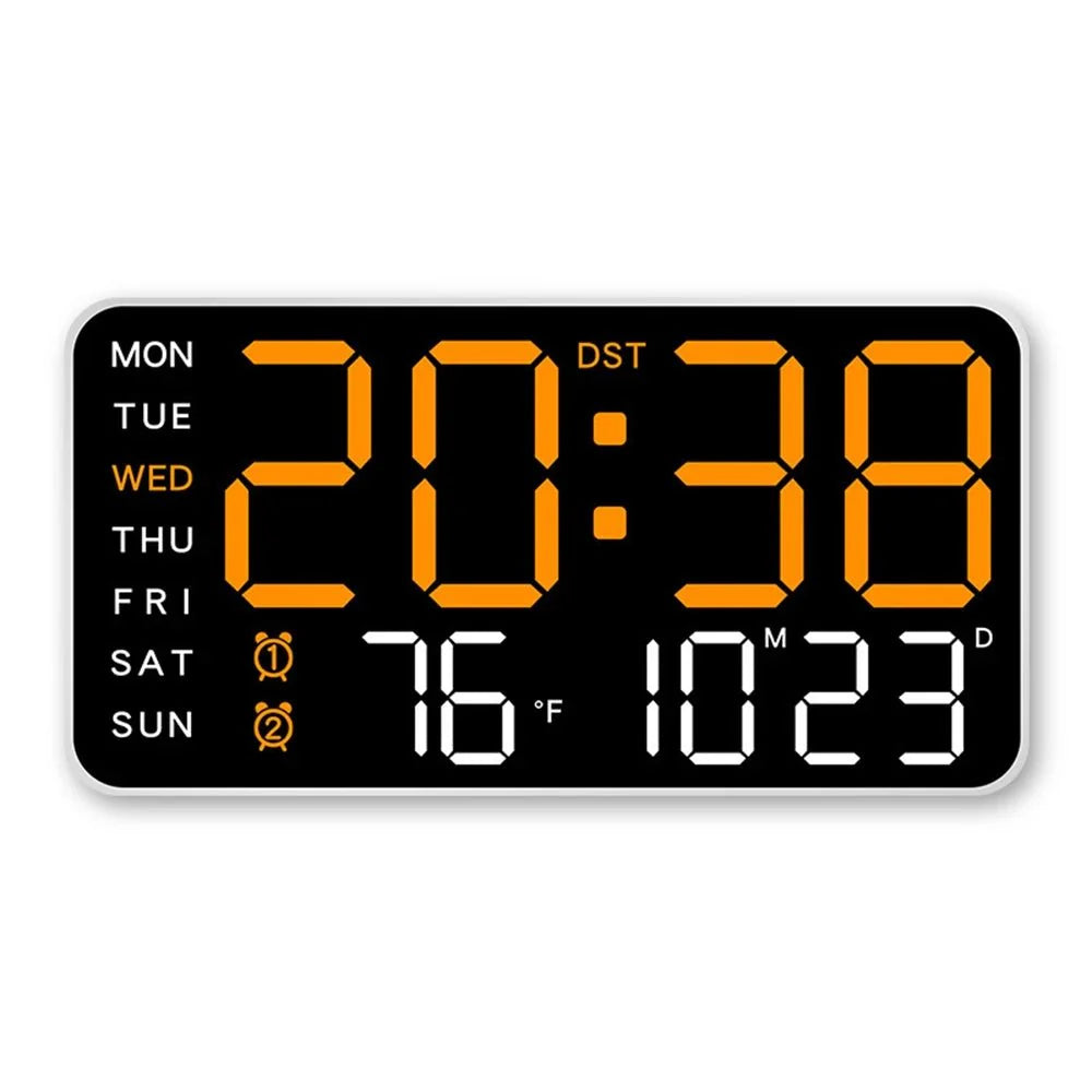 Productivity LED Alarm Clock - Calendar & Voice Activated