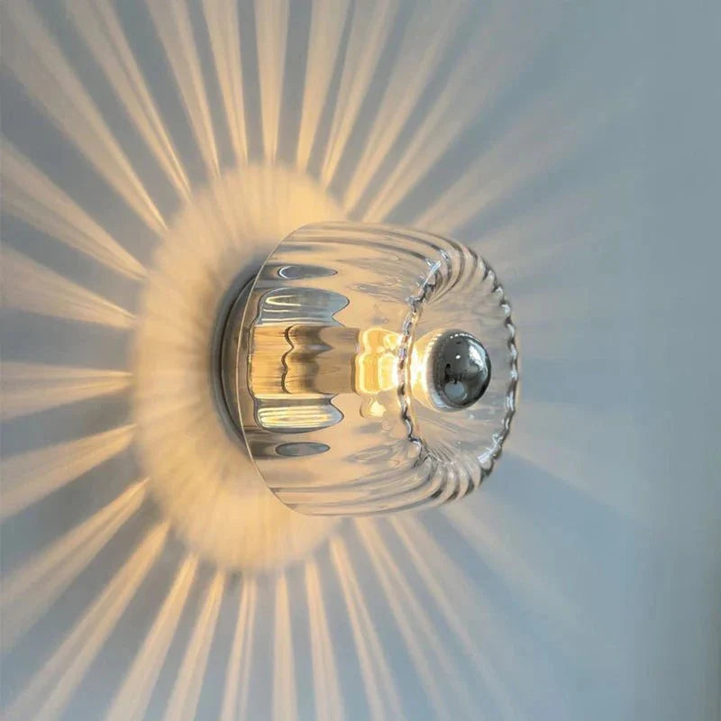 Radiant Bauhaus Glass Wall Lamp