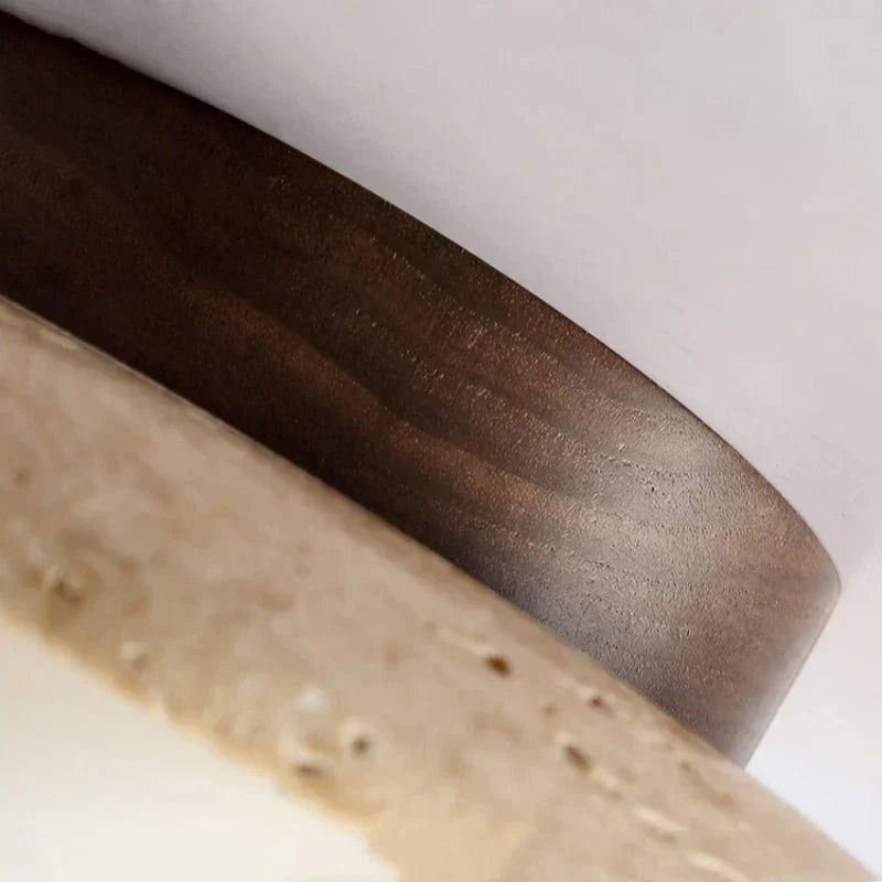 Recessed Travertine Ceiling Light