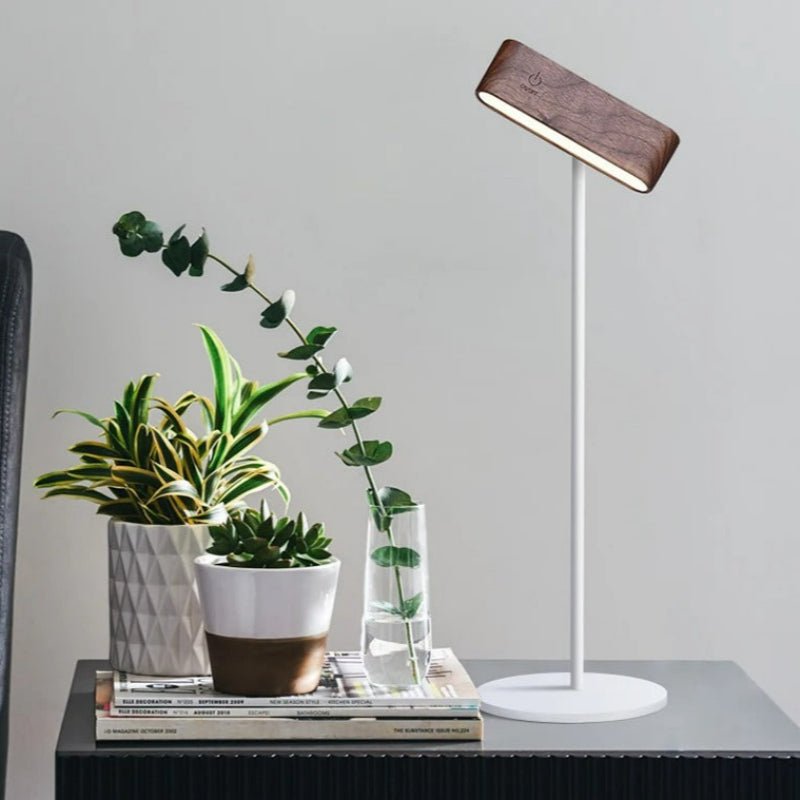 Rechargeable 360° Rotatable Wooden LED Wall Light