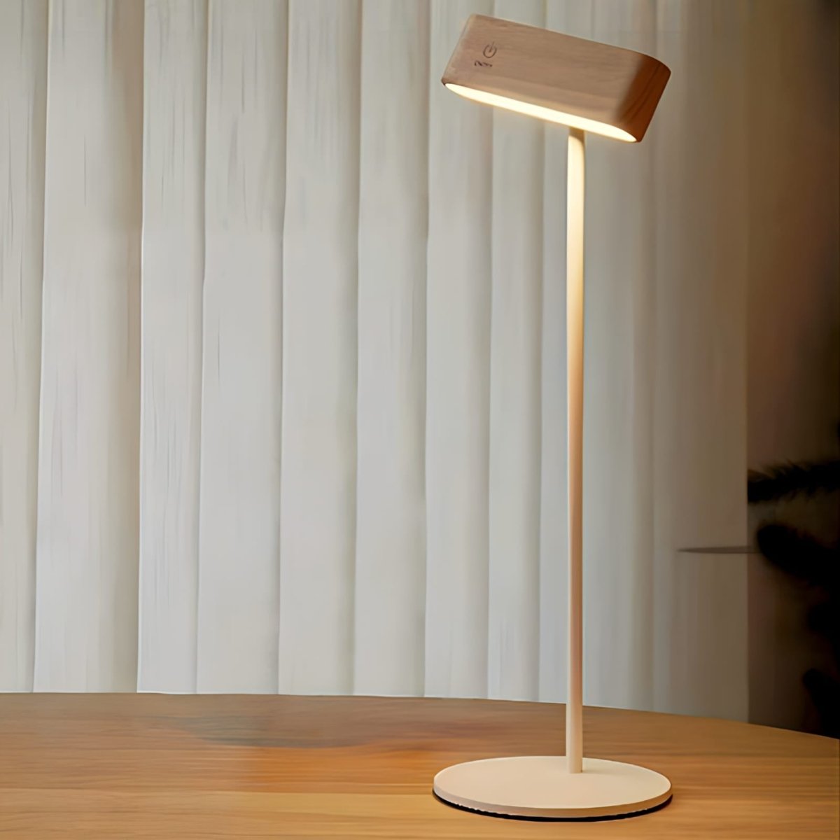 Rechargeable 360° Rotatable Wooden LED Wall Light
