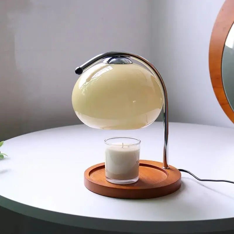 Retro Aromatherapy Candle Warmer and Table Lamp