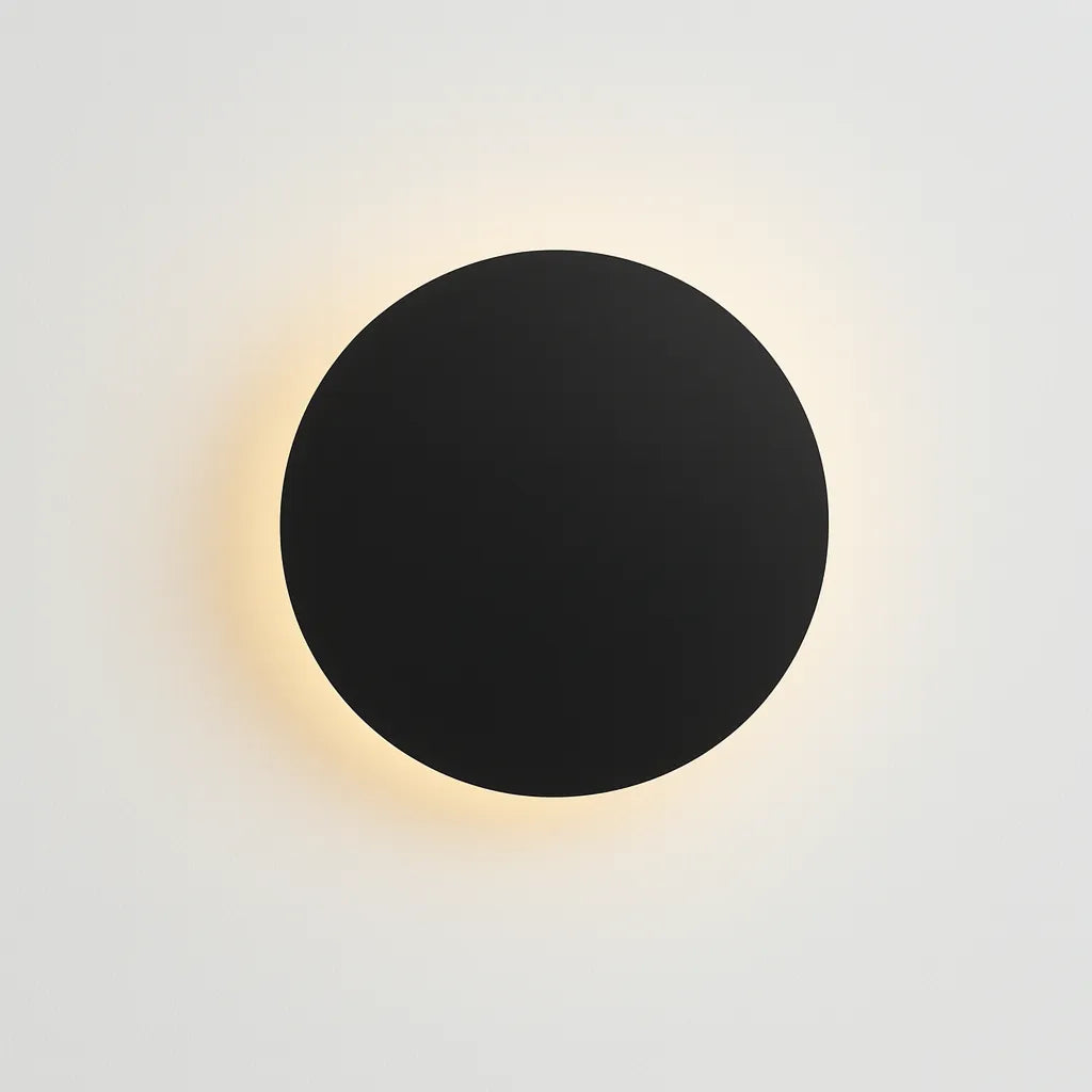 Round Backlit Sconce LED Wall Light for Interiors