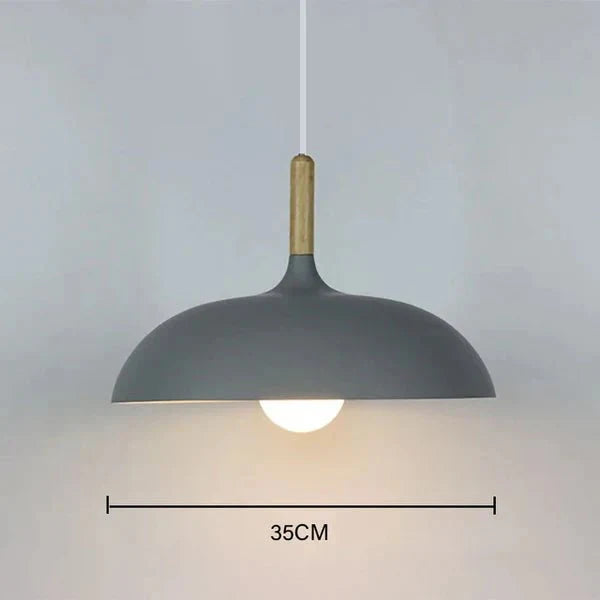 Scandinavian Oak LED Pendant Lamp