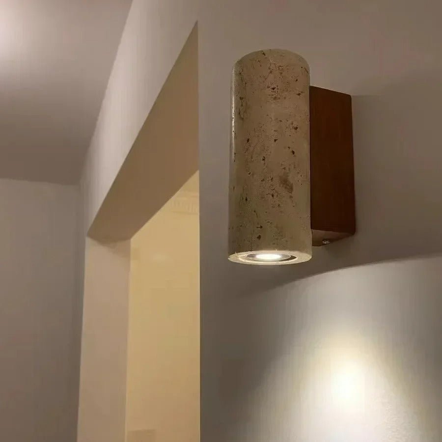 StoneShine - Wabi Sabi Travertine Wall Lamp