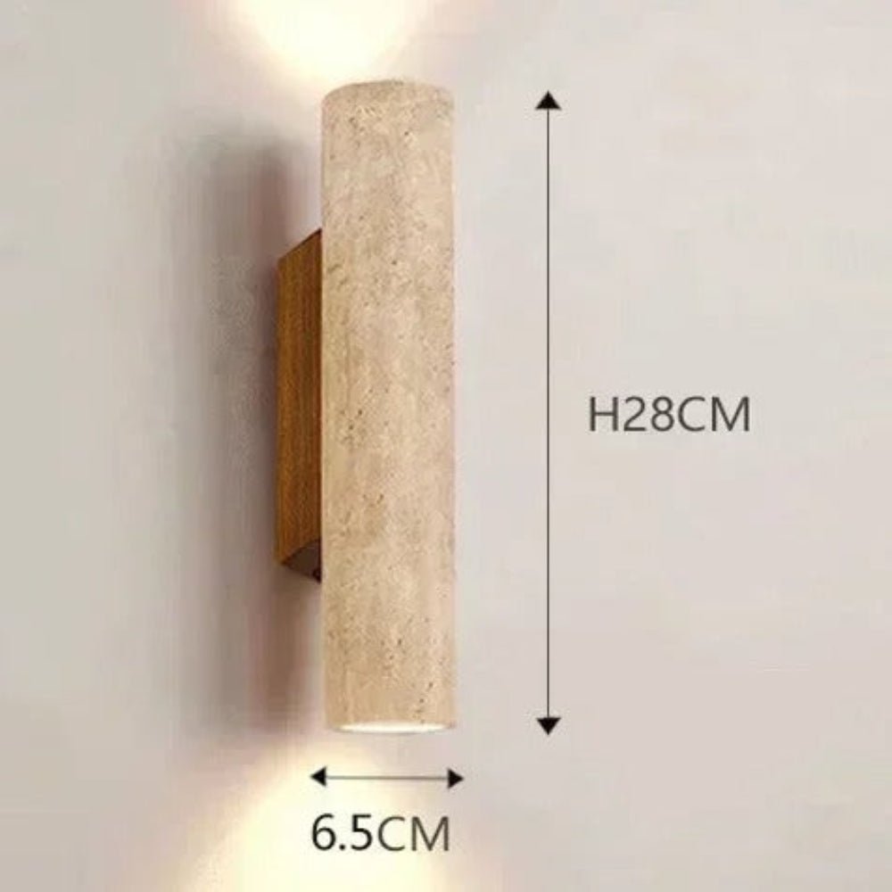 StoneShine - Wabi Sabi Travertine Wall Lamp