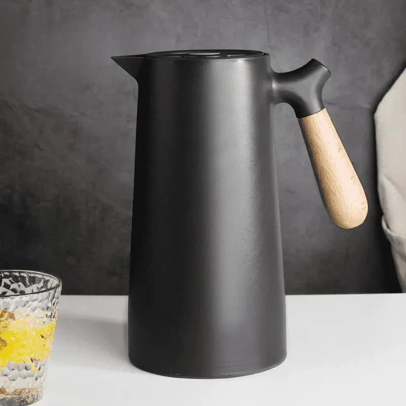 Thermal Jug with Wooden Handle - Nordic Design 1L