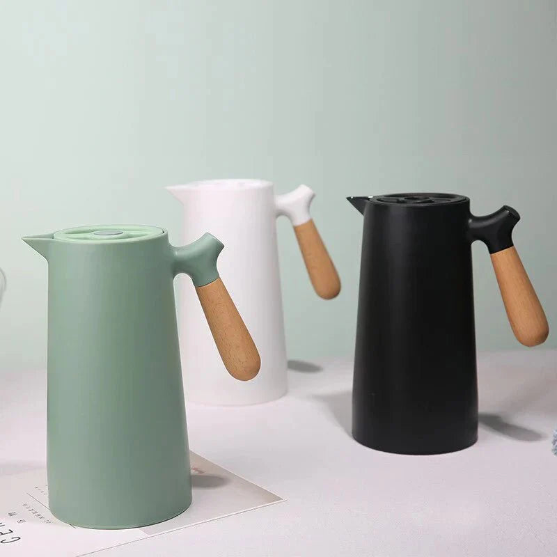 Thermal Jug with Wooden Handle - Nordic Design 1L