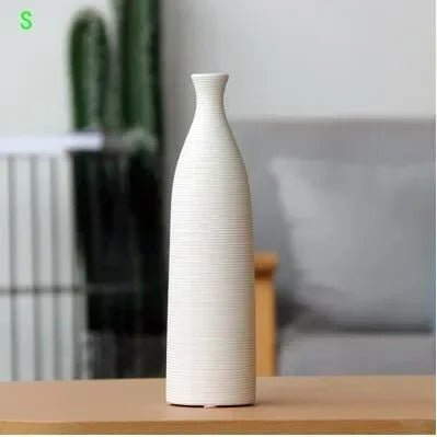 Ridge Ceramic Vase