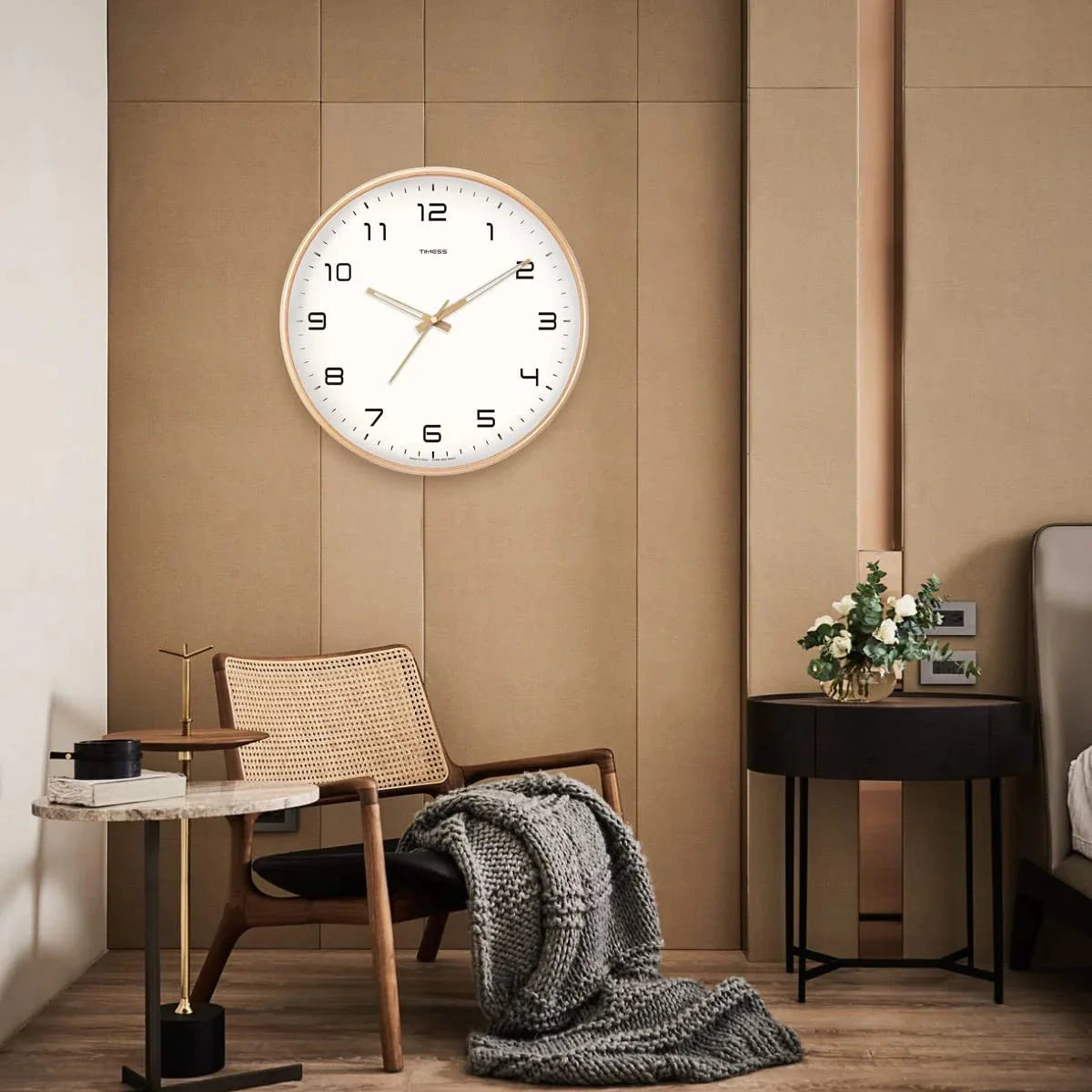 Minimalist Wood Wall Clock