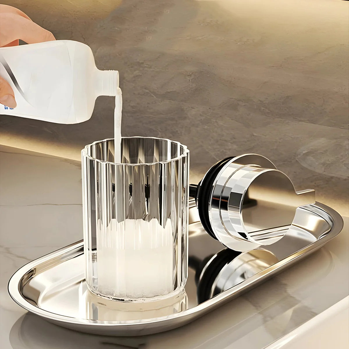 Trendy Striped Soap Dispenser