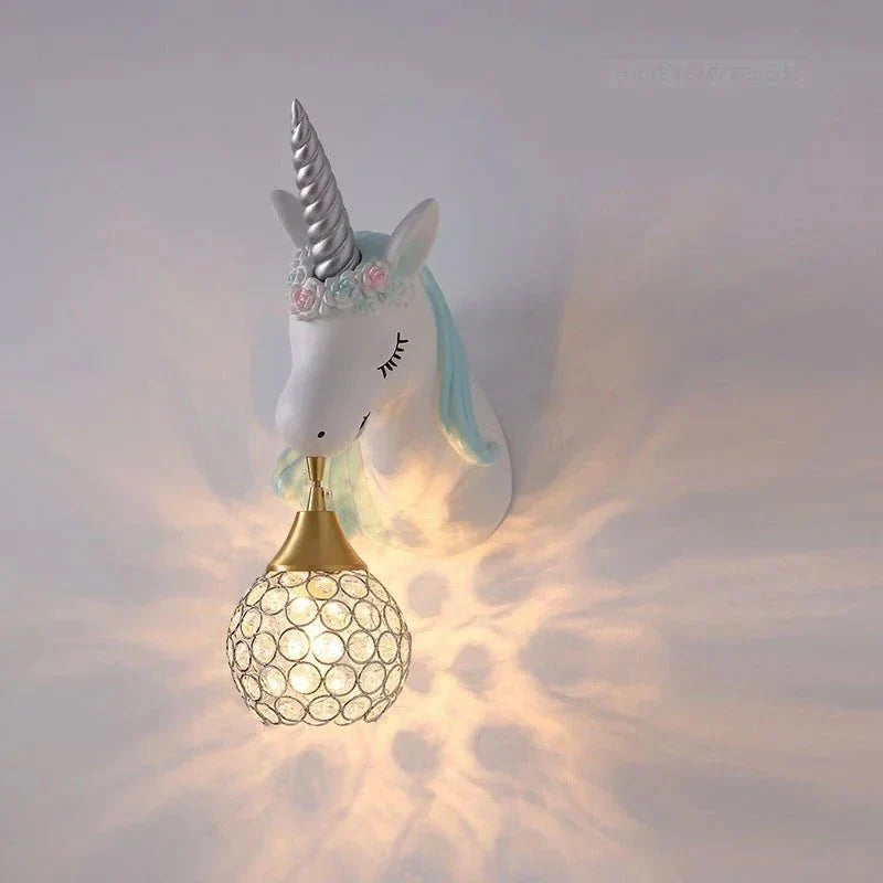 Unicorn Wall Lamp for Kids Rooms