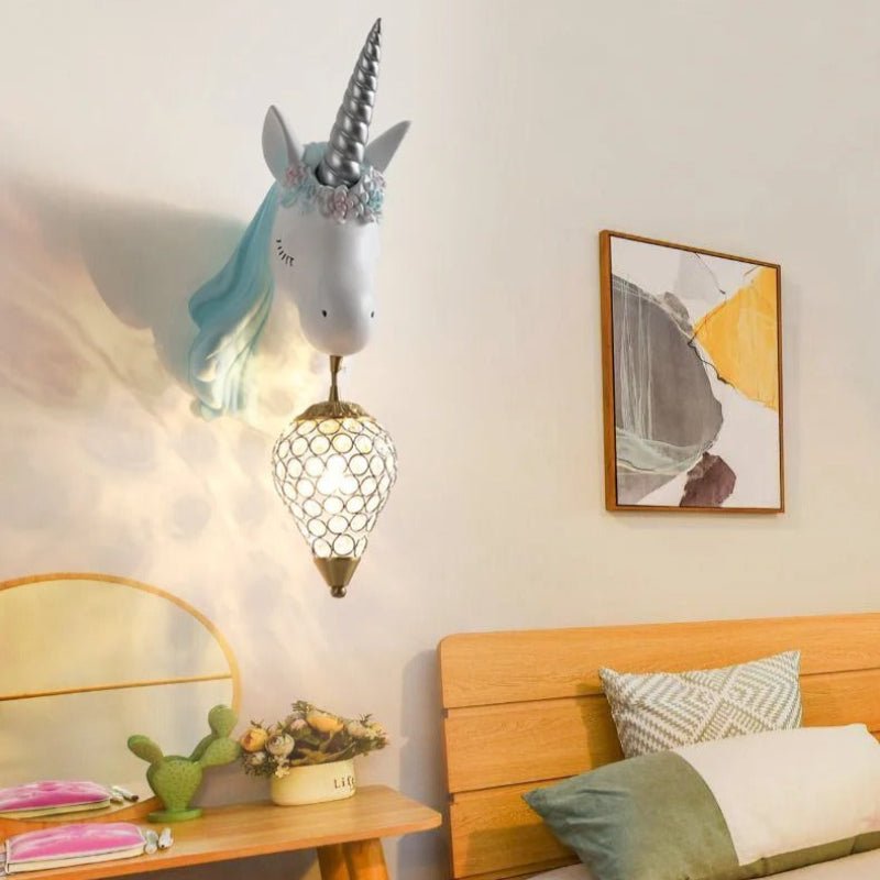 Unicorn Wall Lamp for Kids Rooms