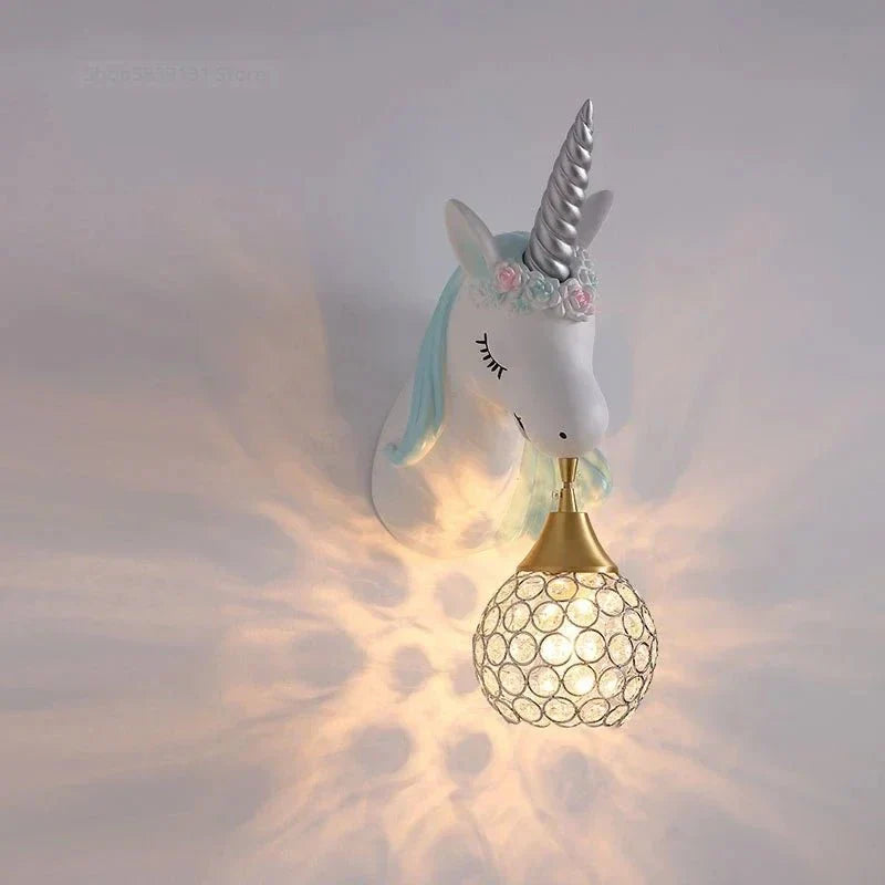Unicorn Wall Lamp for Kids Rooms