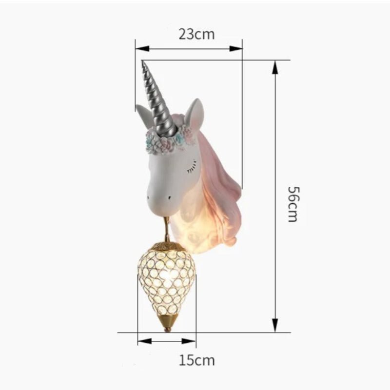 Unicorn Wall Lamp for Kids Rooms