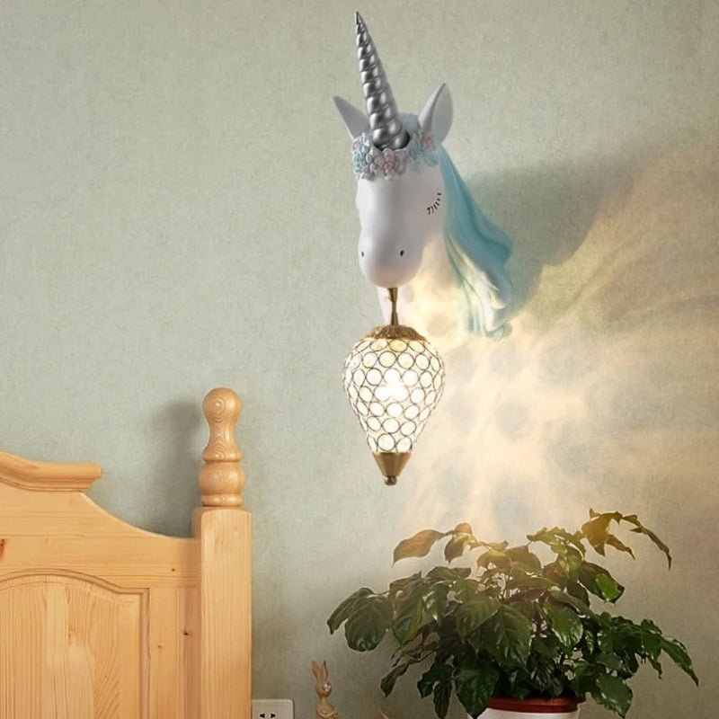 Unicorn Wall Lamp for Kids Rooms