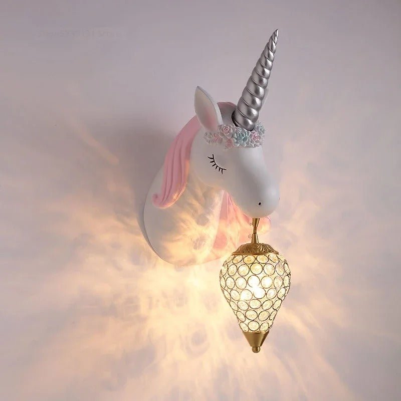Unicorn Wall Lamp for Kids Rooms