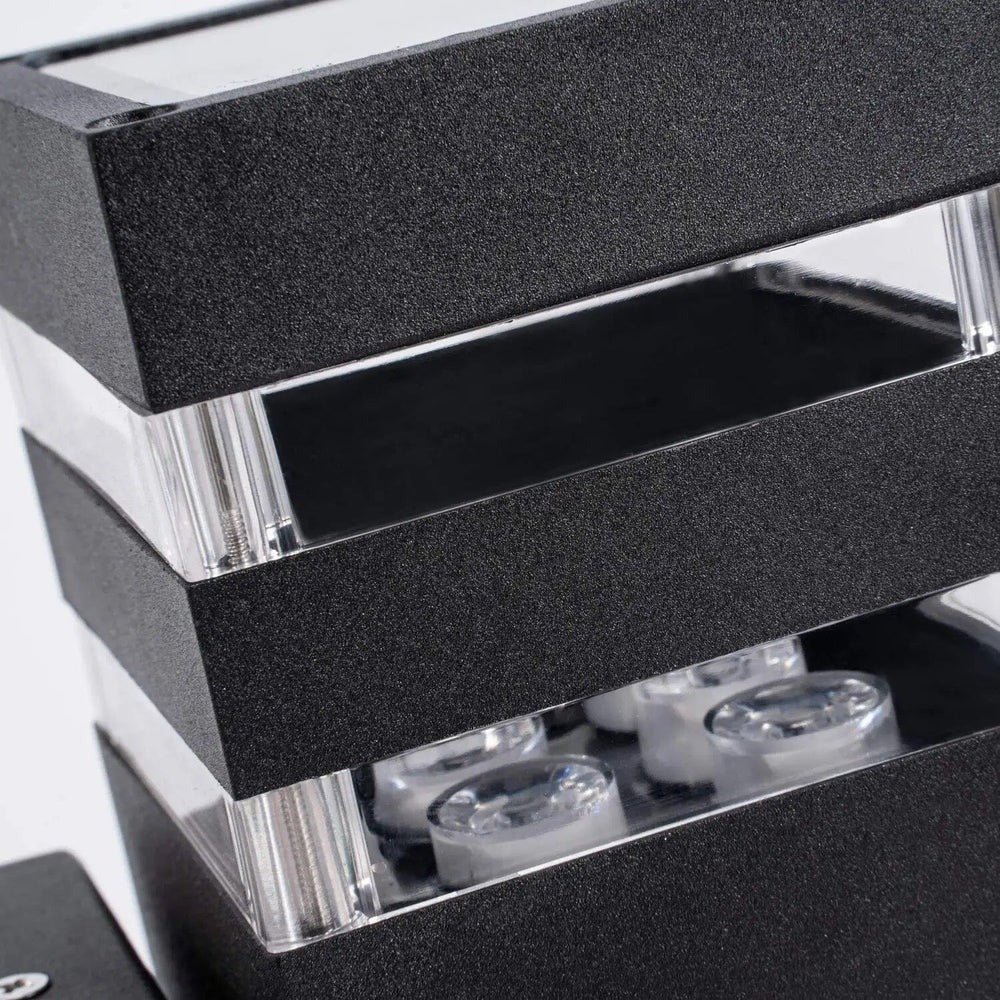 Up Down Black Outdoor Wall Sconce