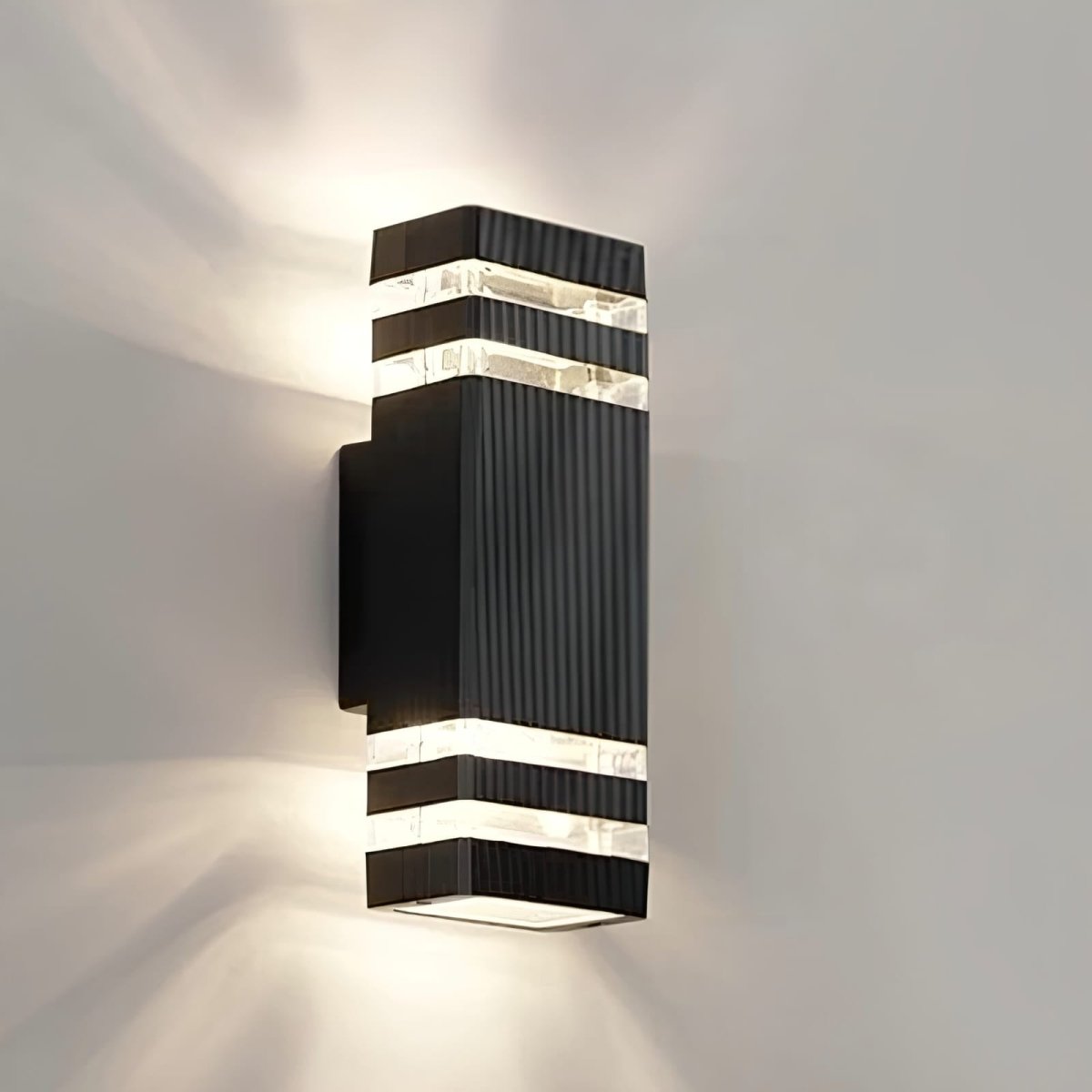 Up Down Black Outdoor Wall Sconce