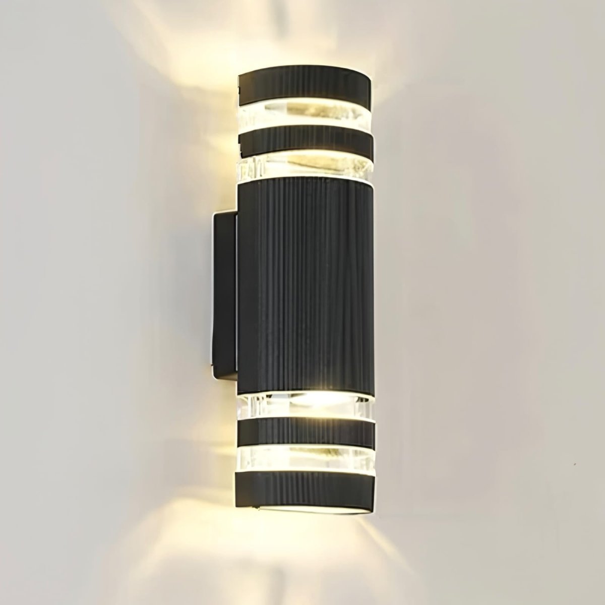 Up Down Black Outdoor Wall Sconce
