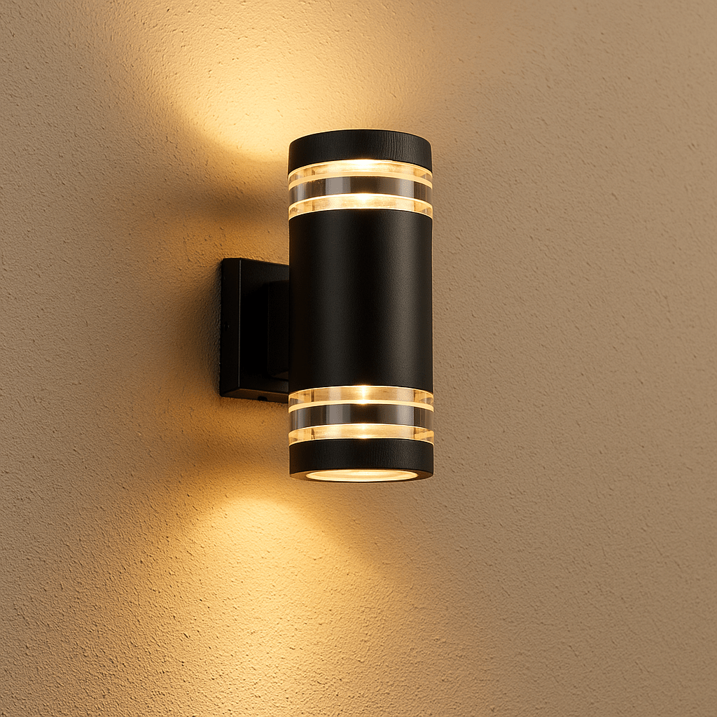 Up Down Black Outdoor Wall Sconce