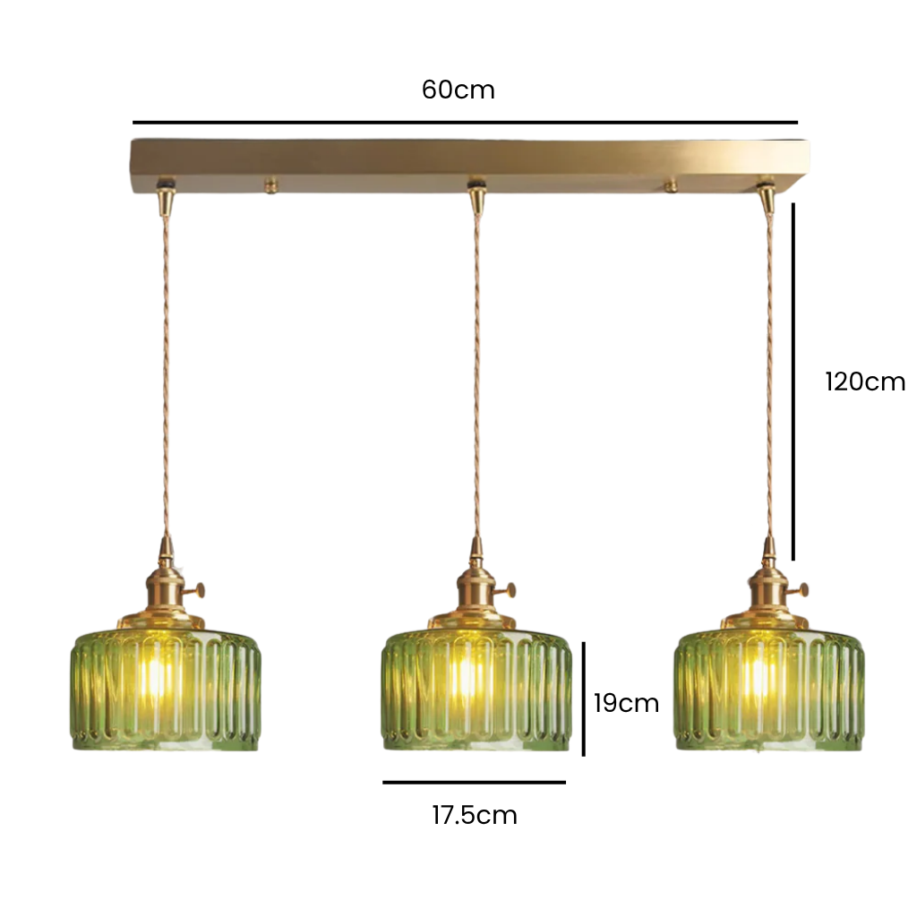 Kitchen Pendant Lamp | Vintage Glass Design