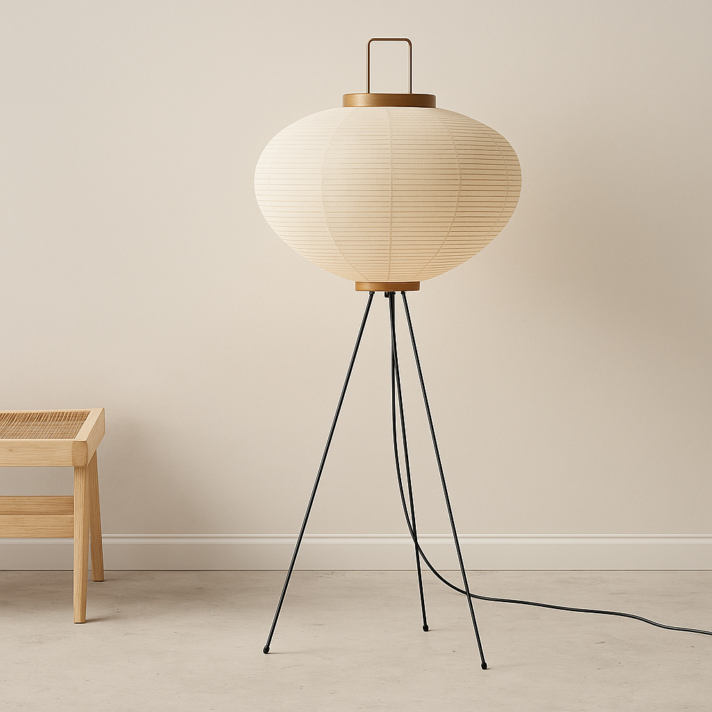 Wabi Sabi Tripod Paper Standing Floor Lamp