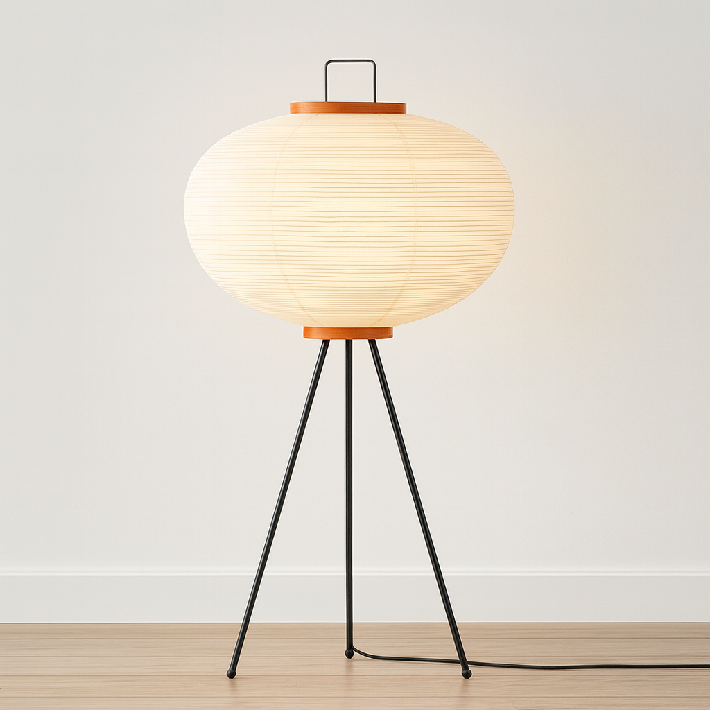 Wabi Sabi Tripod Paper Standing Floor Lamp