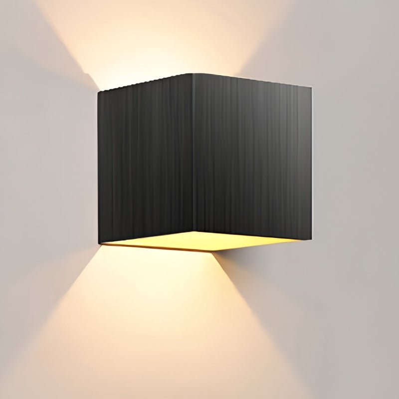 Weatherproof Cube Up Down Wall Light