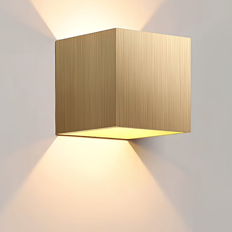 Weatherproof Cube Up Down Wall Light