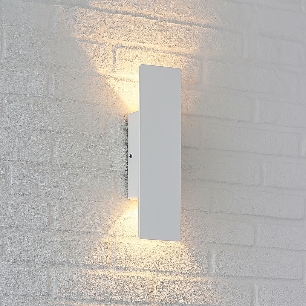 White Weatherproof LED Wall Lights - Outdoor Style and Durability