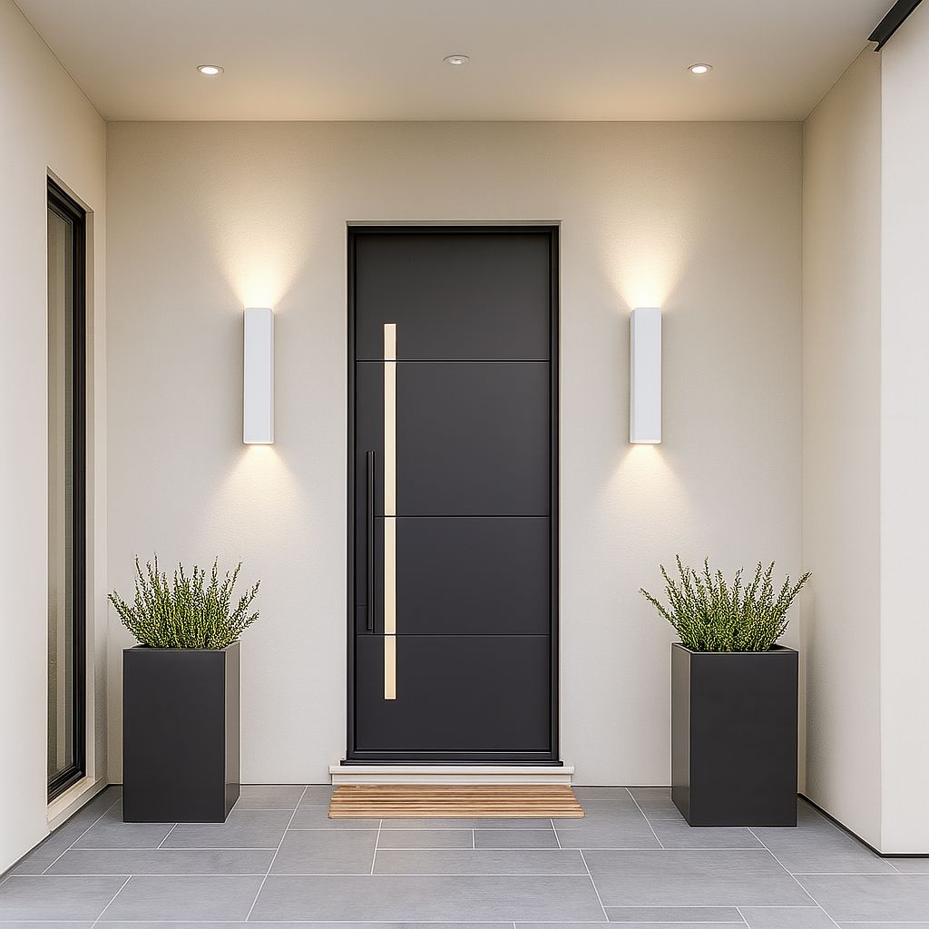 White Weatherproof LED Wall Lights - Outdoor Style and Durability