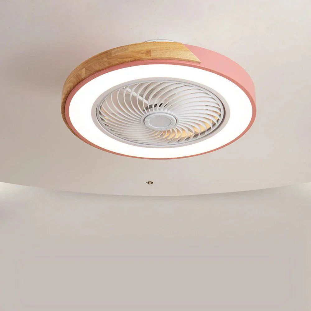 Wood Ceiling Fans with LED Lights