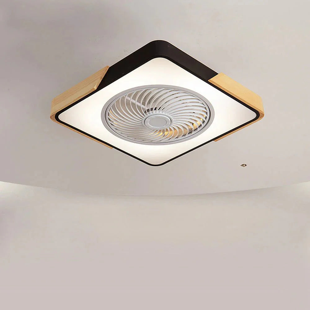 Wood Ceiling Fans with LED Lights