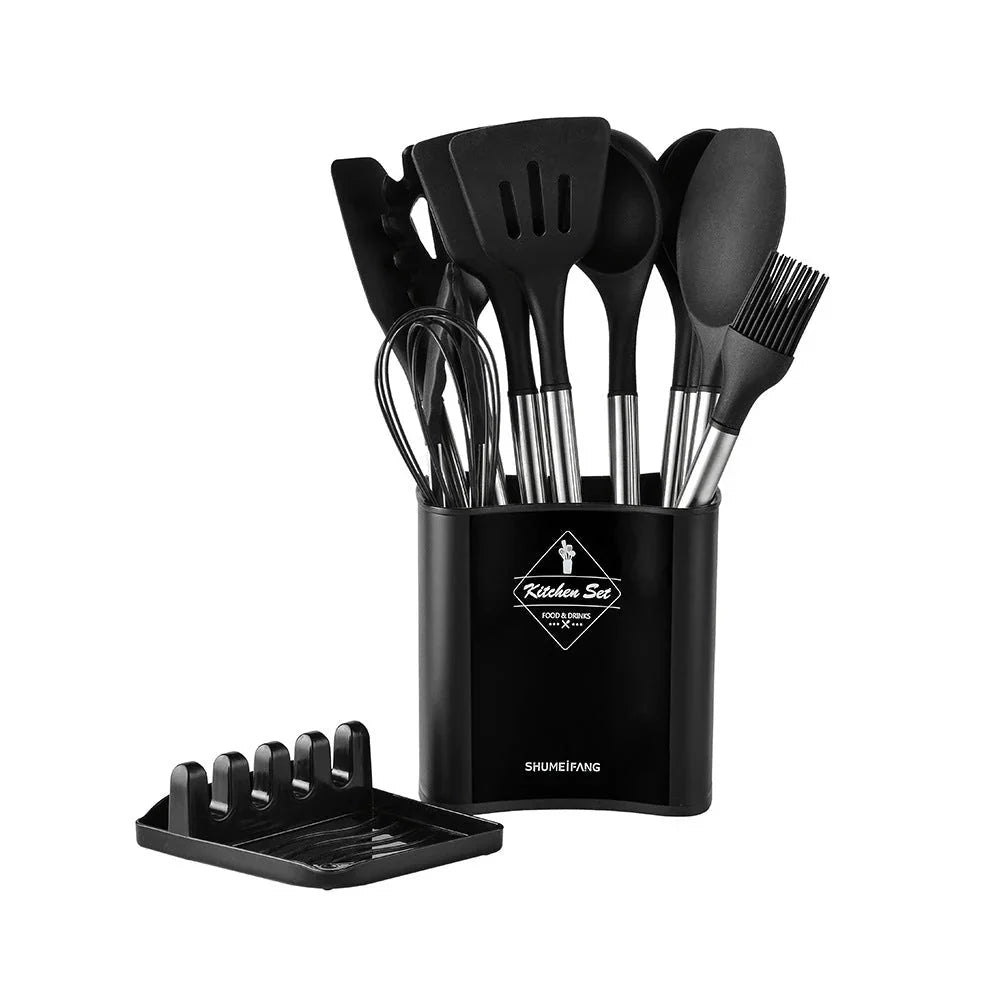 13-Piece Nordic Silicone Kitchen Utensil Set Casoni