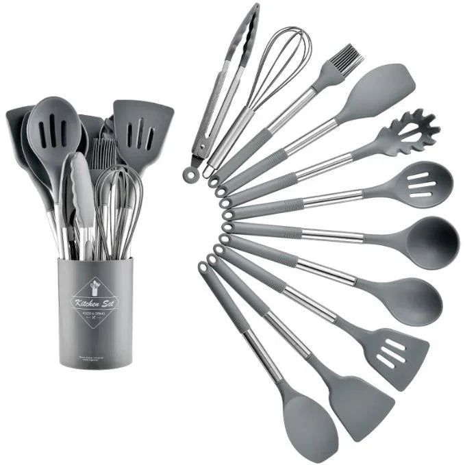 13-Piece Nordic Silicone Kitchen Utensil Set Casoni