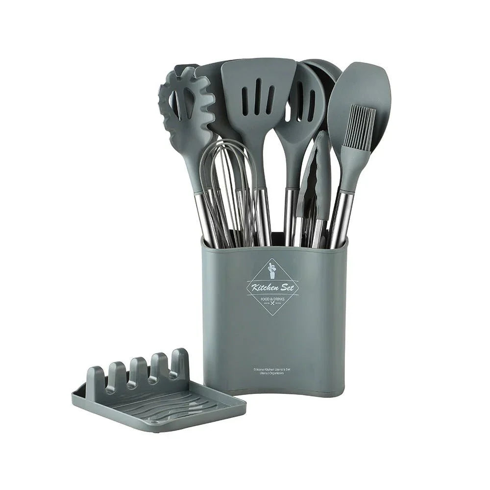 13-Piece Nordic Silicone Kitchen Utensil Set Casoni