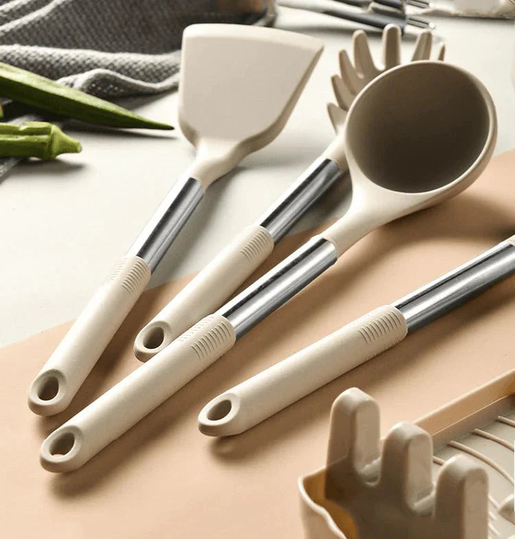 13-Piece Nordic Silicone Kitchen Utensil Set Casoni
