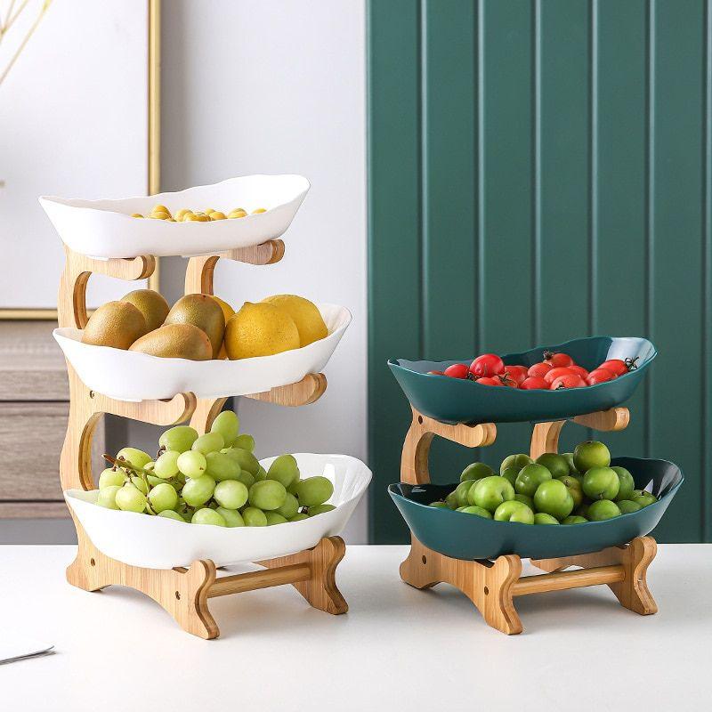 Modern Bamboo Fruit Basket